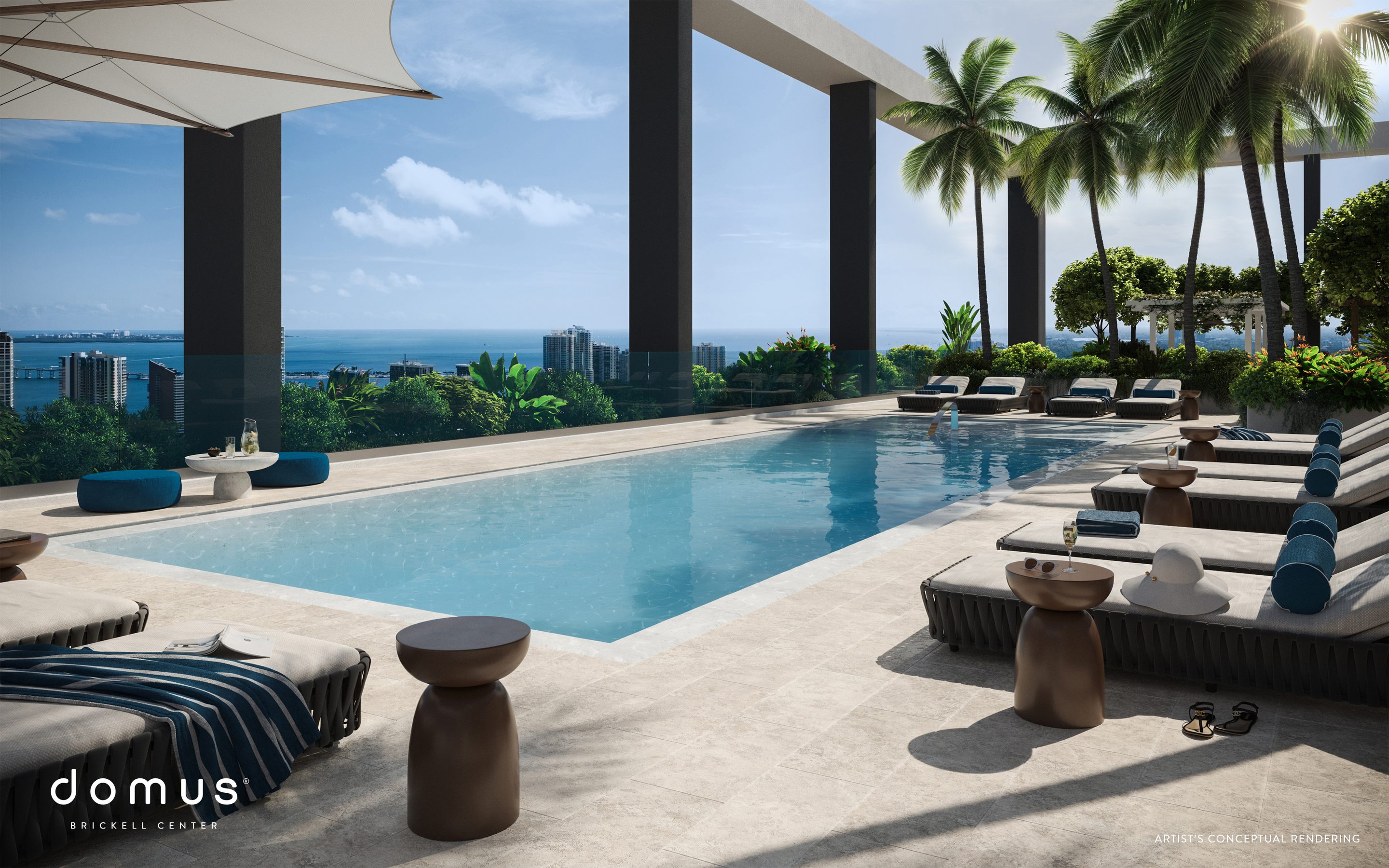 Center pool deck