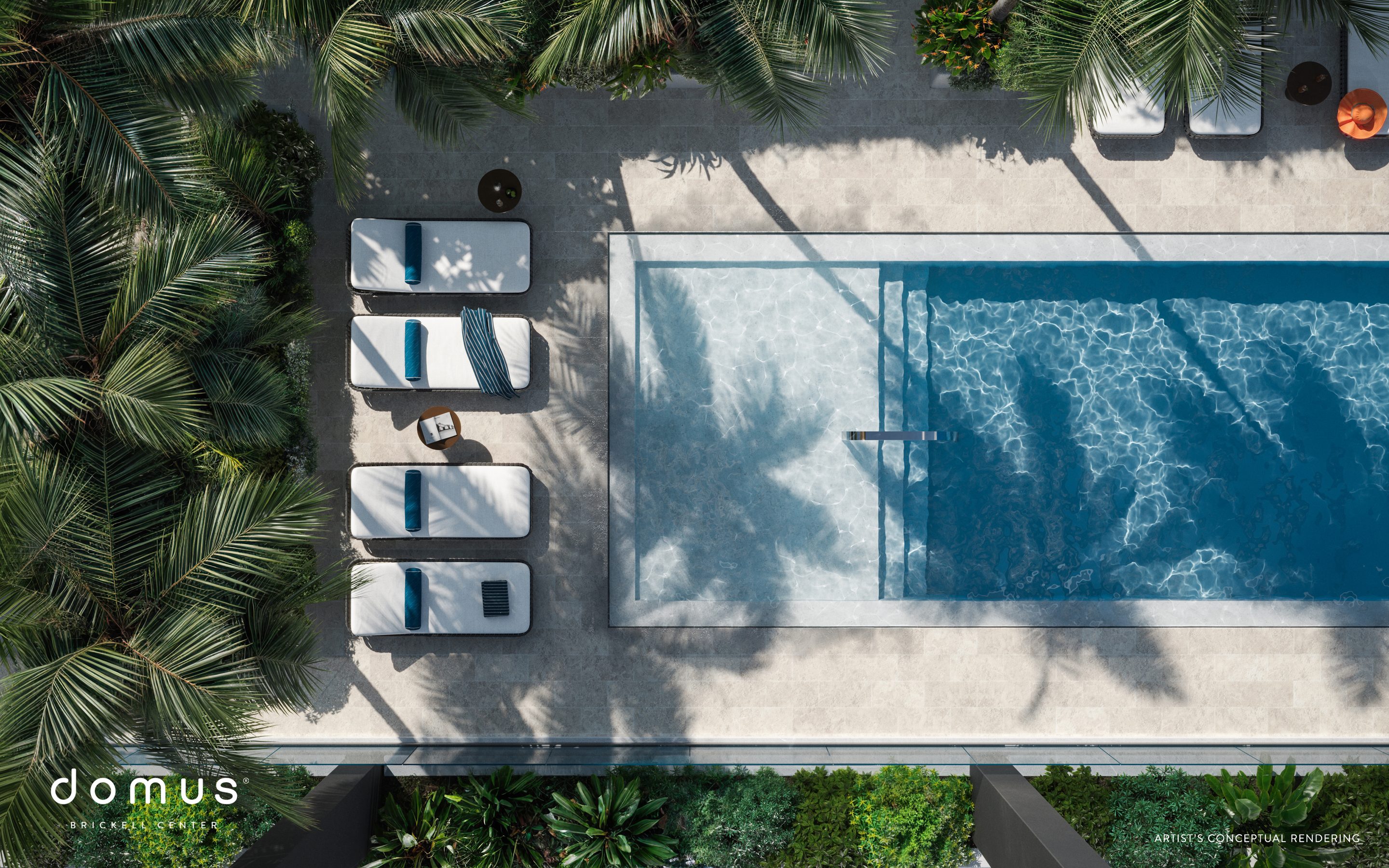 Center pool from above