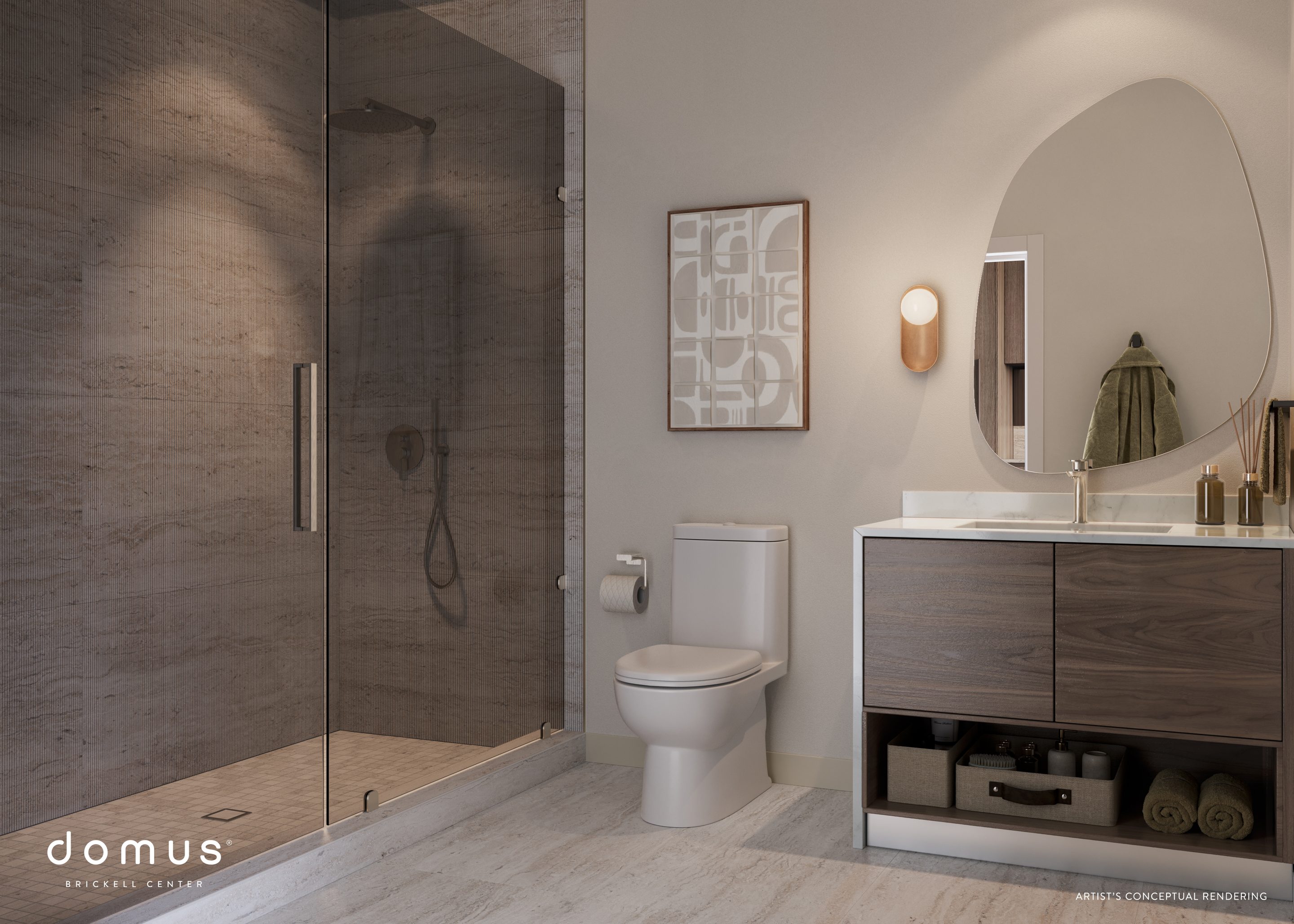 Center bathroom