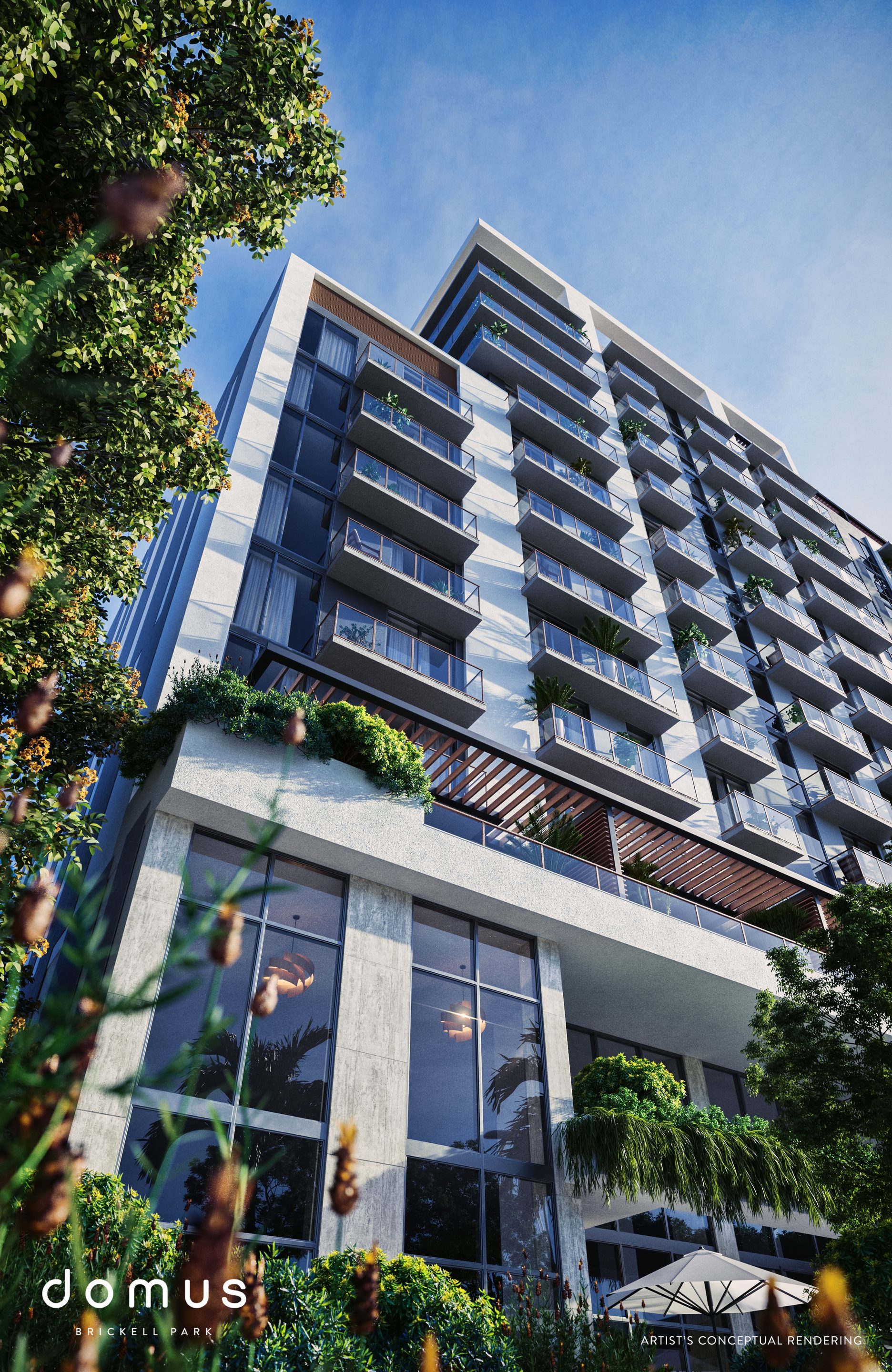 Domus Brickell Park from the street